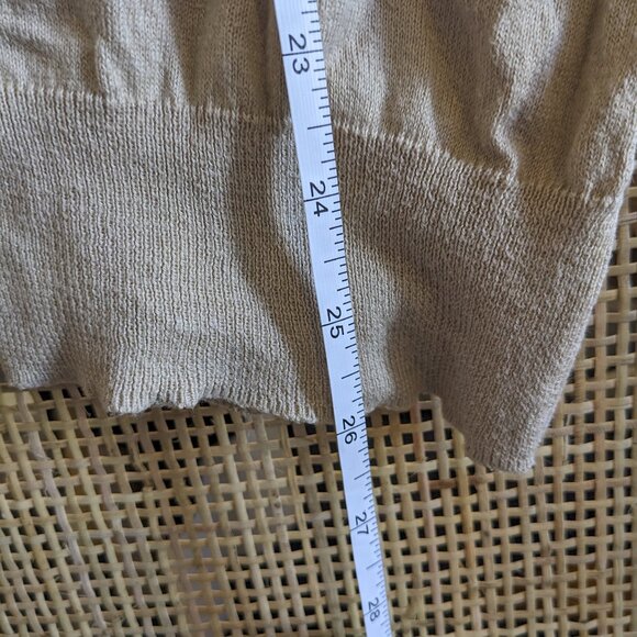 Ralph Lauren Sport beige cotton / silk lightweight sweater, GUC, M - Picture 7 of 7